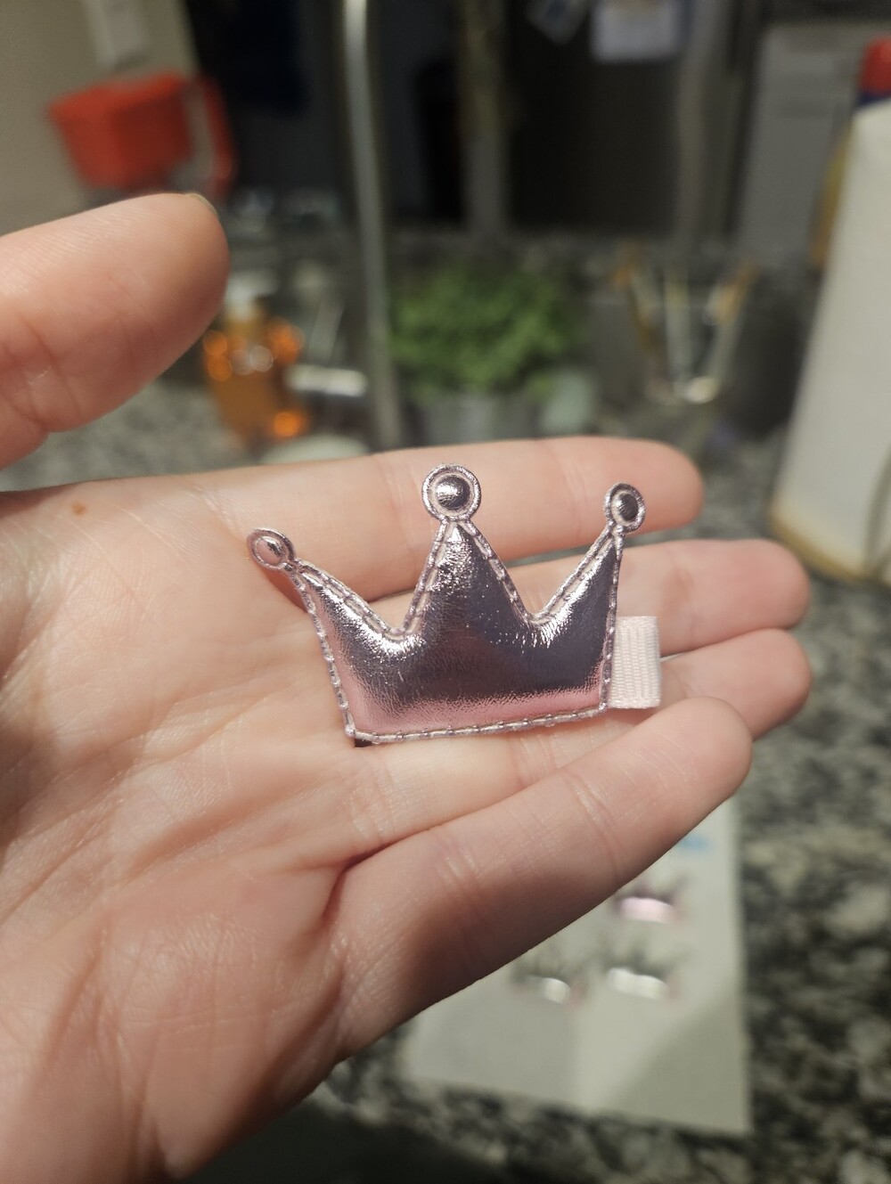 Mini Crown Hair Clips Set Of Ten - Picture 5 of 6